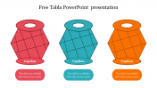 Free - Free Tabla PowerPoint Presentation Template-Three Node